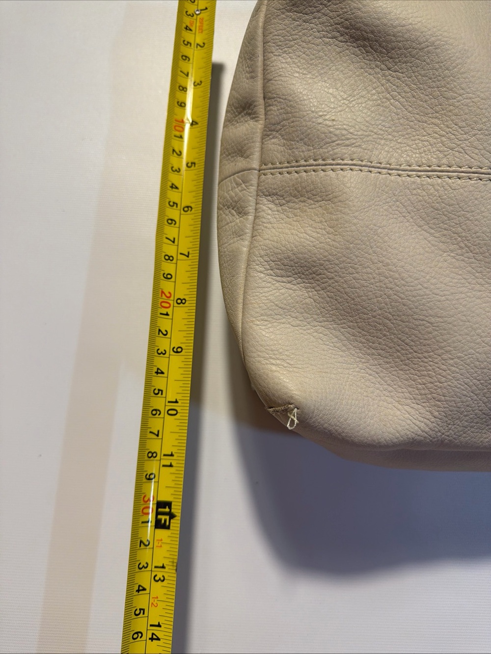 American Leather Co Liberty Small Backpack Cream Soft Leather Bag - Picture 13 of 14